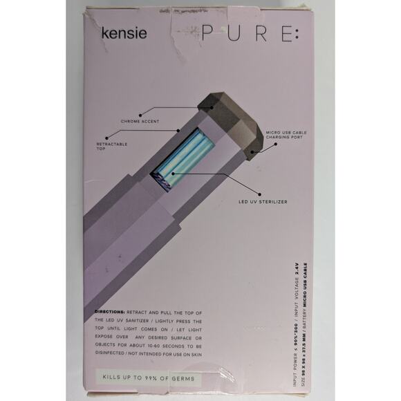 The Kensie Pure Led UV Sanitizer Wand Pink - Picture 6 of 10